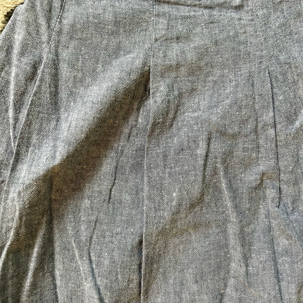 Uniqlo blue linen and cotton skirt - Picture 5 of 7
